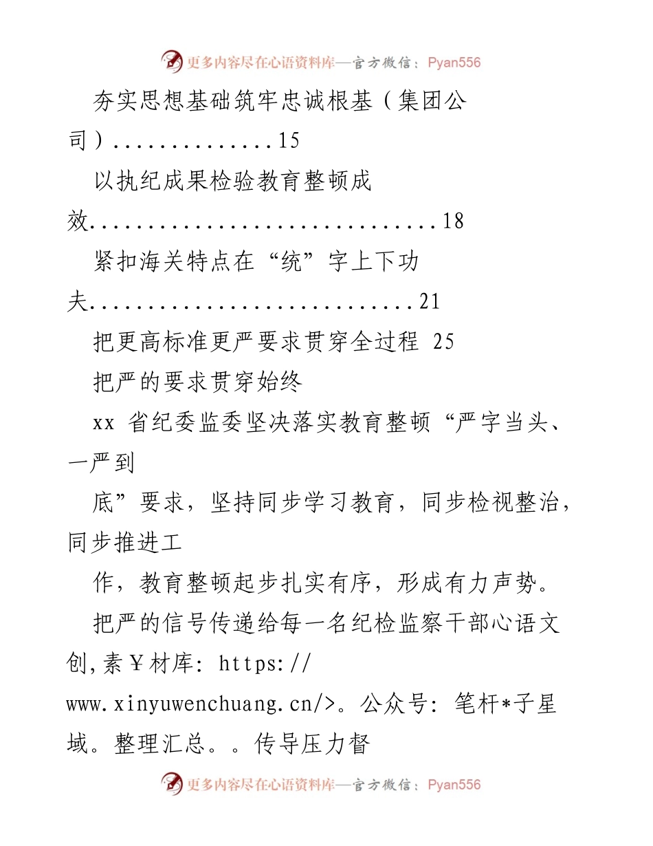 [工作总结] 纪委监委教育整顿活动 - 各级纪委监委教育整顿活动工作经验交流汇编.docx_第2页