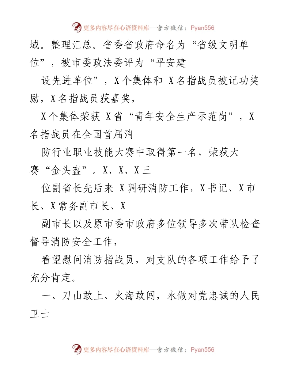 [工作总结] 消防救援 - X市消防救援支队2019年度工作总结与成就报告.docx_第2页