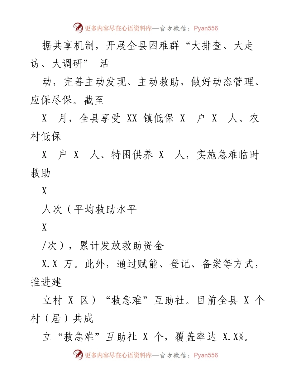 [工作总结] 民政局 - 2023年上半年民政工作推进情况总结报告.docx_第2页