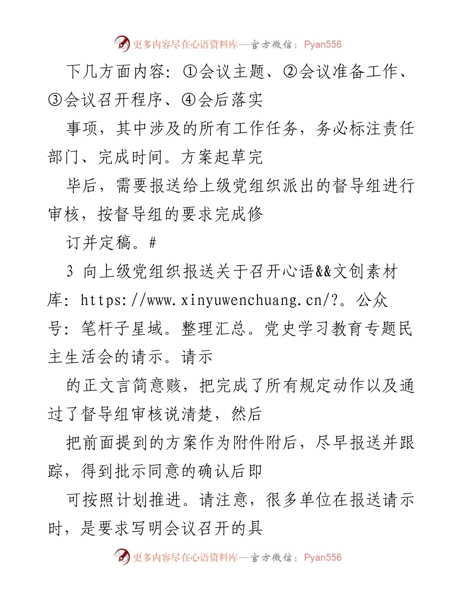 [工作总结] 民主生活会准备 - 民主生活会准备工作的要点与流程.docx_第2页