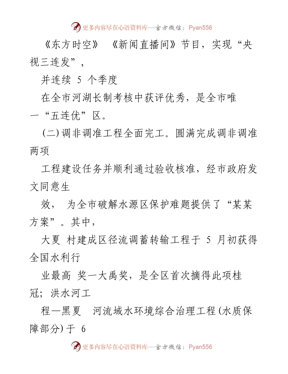 [工作总结] 水利和湖泊局 - 2024年上半年工作成效与下半年计划总结.docx_第2页