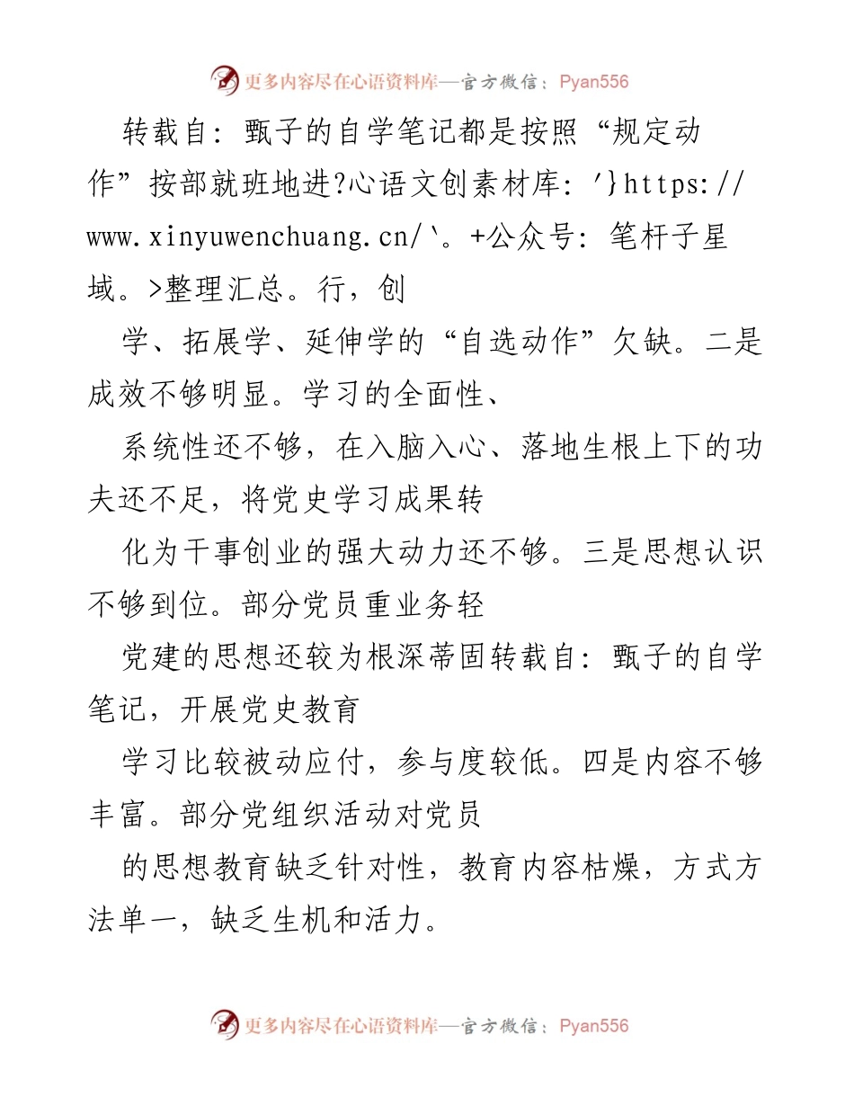 [工作总结] 组织生活会 - 党支部检视问题情况通报.docx_第2页