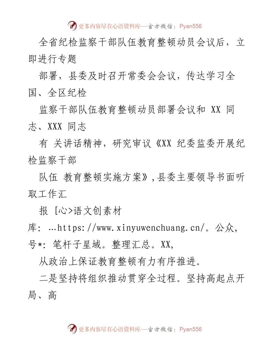 [工作总结] 纪检监察干部队伍教育整顿 - 教育整顿工作总结与成效分析.docx_第2页