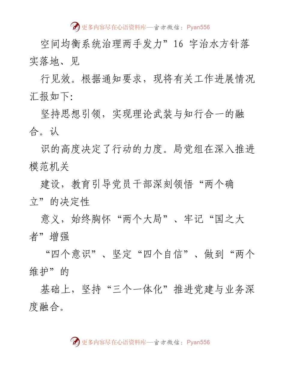 [工作总结] 水务局党建与业务融合 - 市水务局党建与业务融合发展情况汇报.docx_第2页