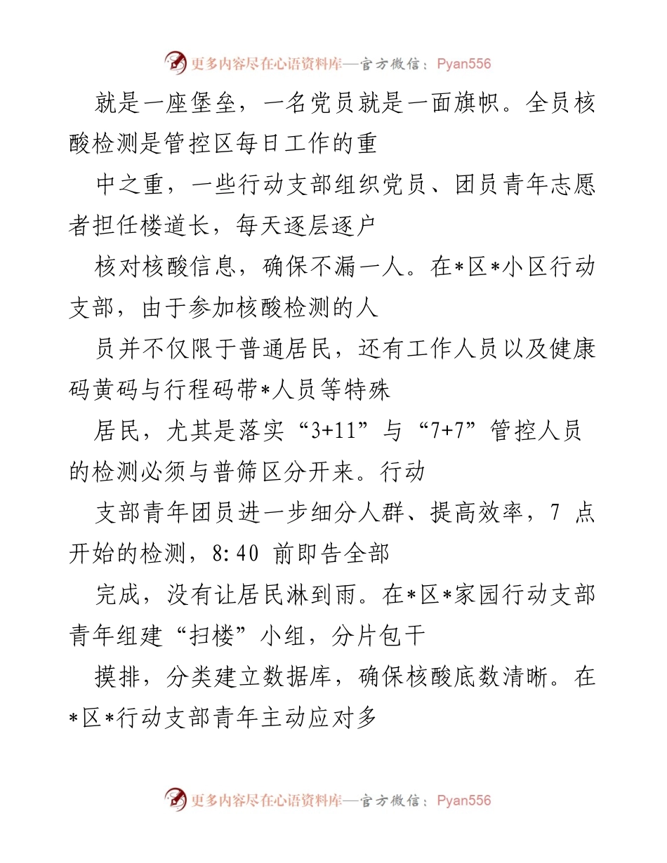 [工作总结] 疫情防控 - 市疫情防控行动支部典型经验总结报告.docx_第2页