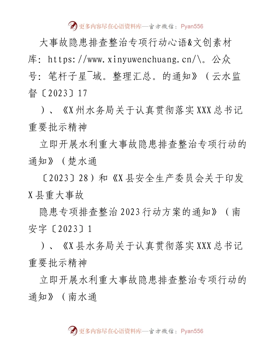 [工作总结] 水利安全专项行动 - 水利重大事故隐患排查整治专项行动总结报告.docx_第2页