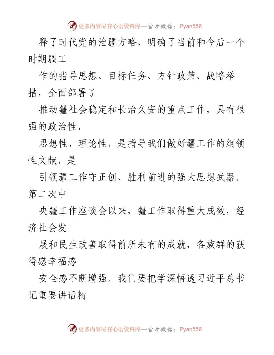 [工作总结] 第三次中央疆工作座谈会 - 加强政治巡察，落实治疆方略整改措施.docx_第2页