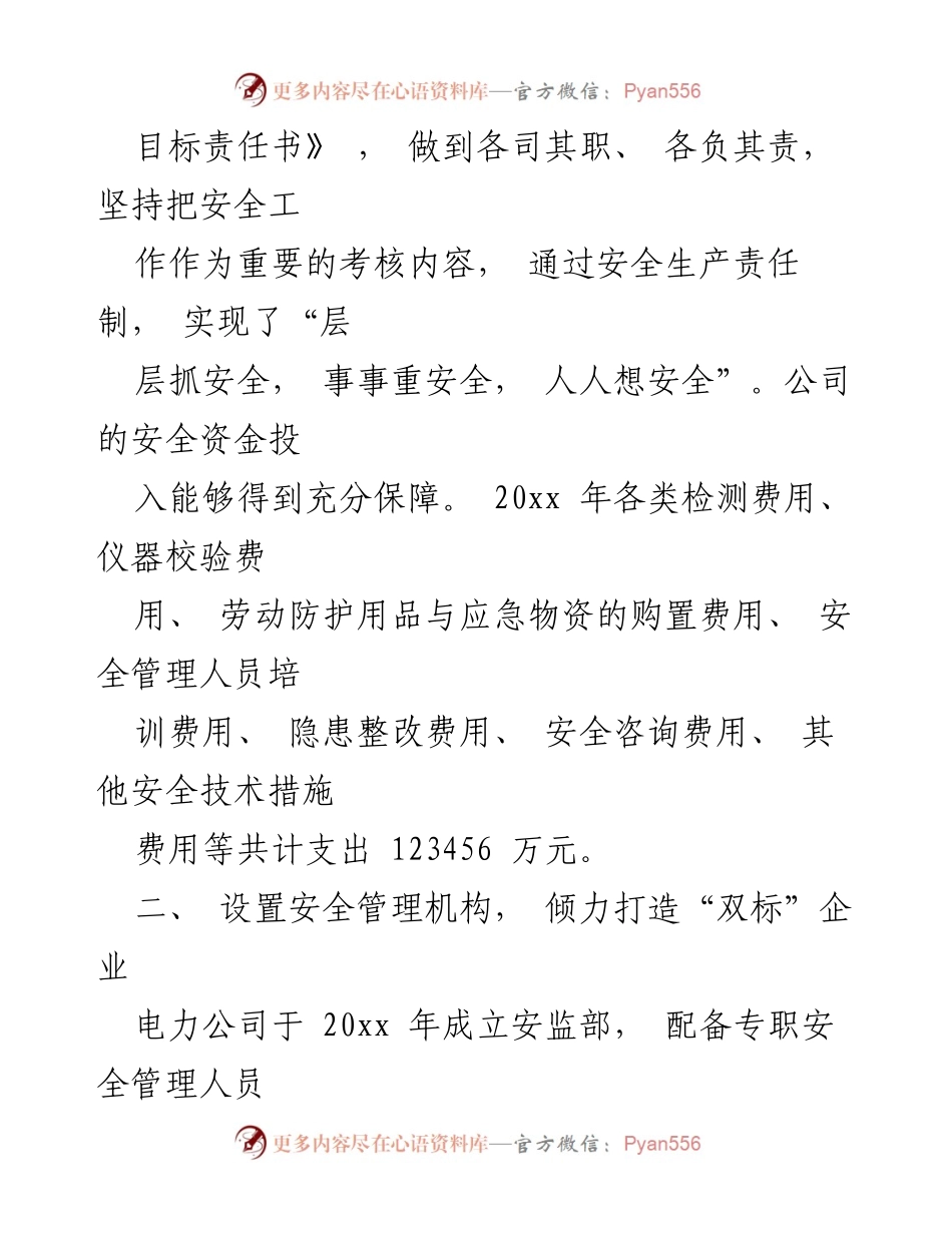 [工作总结] 电力企业安全生产 - 2023年电力公司安全生产管理工作总结.docx_第2页