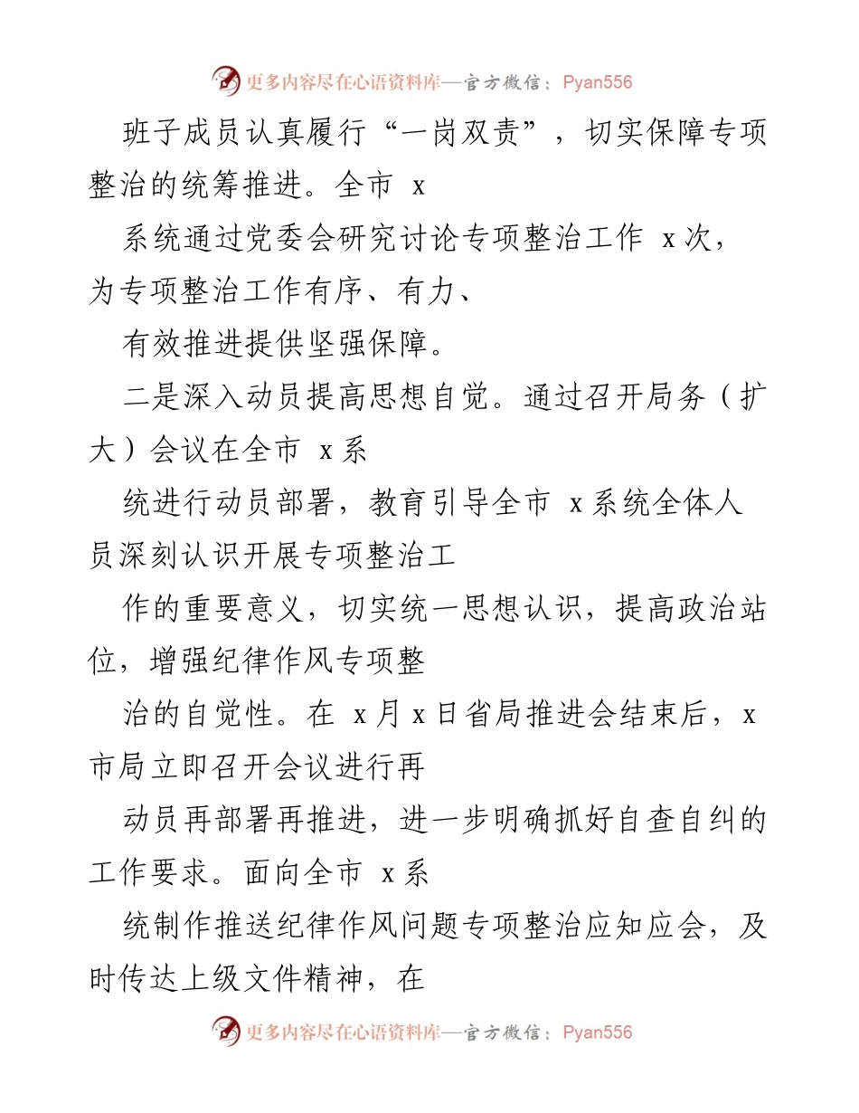 [工作总结] 纪律作风专项整治 - 纪律作风专项整治工作总结报告.docx_第2页