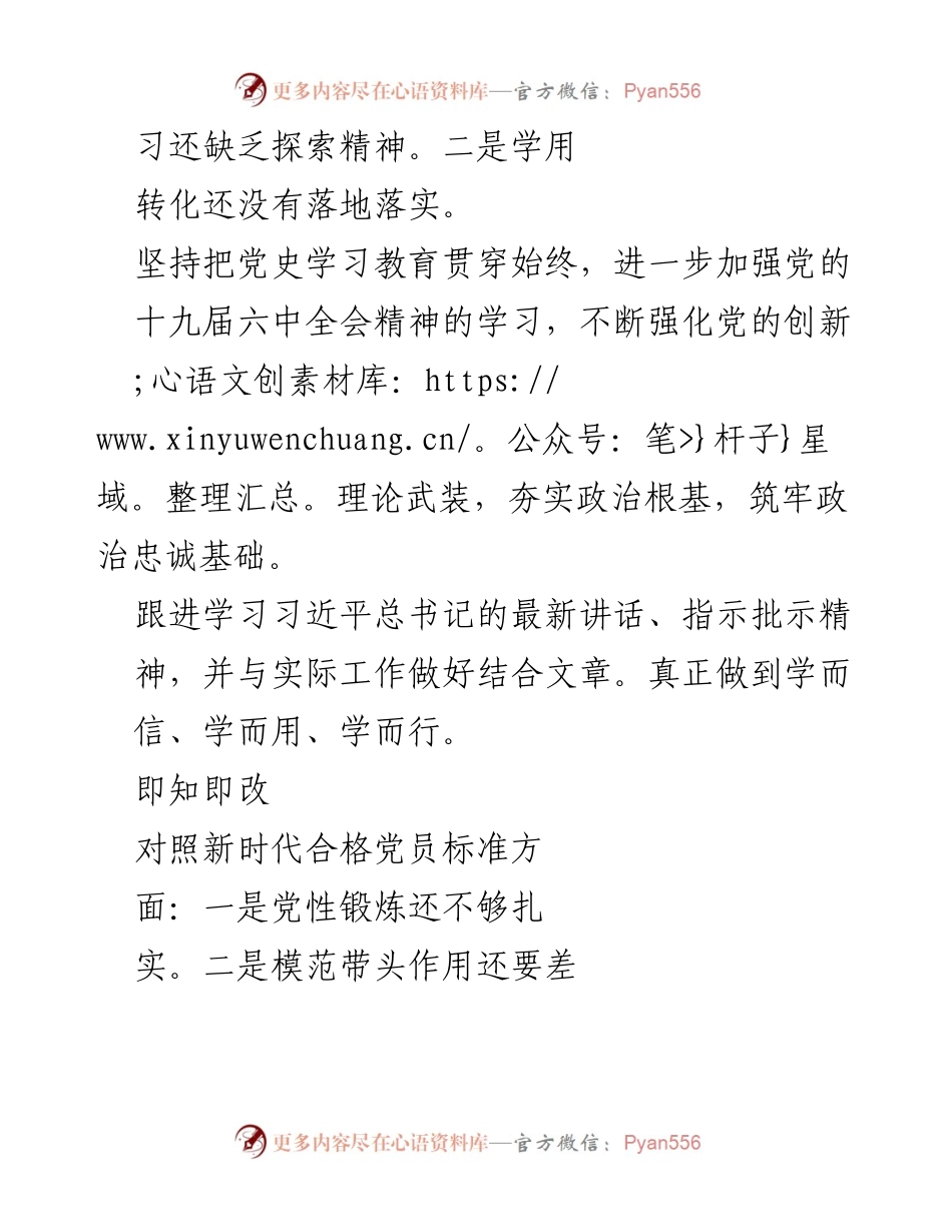 [工作总结] 组织生活会 - 2021年度个人问题整改台账.docx_第2页