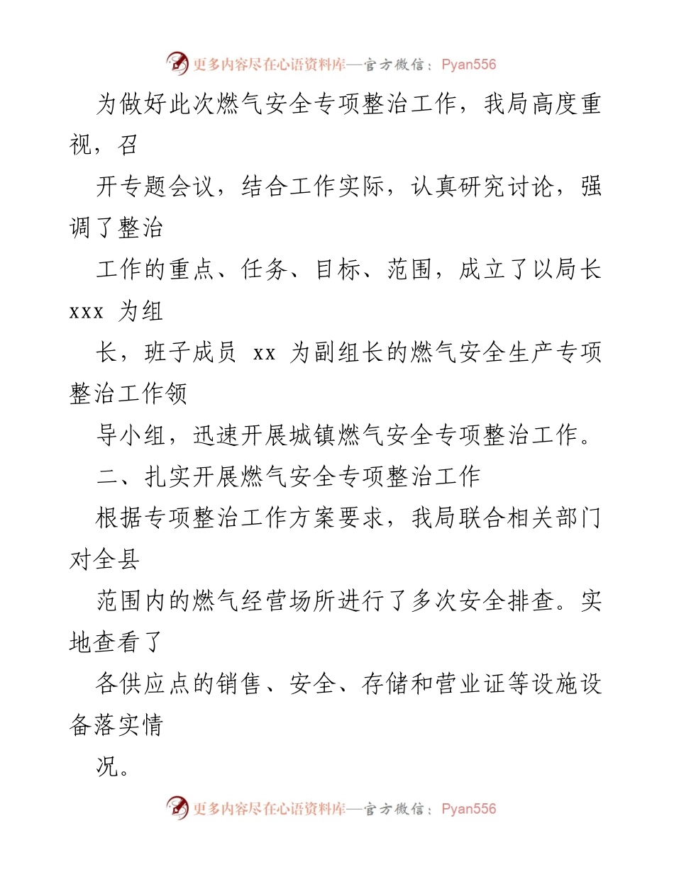 [工作总结] 燃气安全专项整治 - 燃气安全专项整治工作总结.docx_第2页