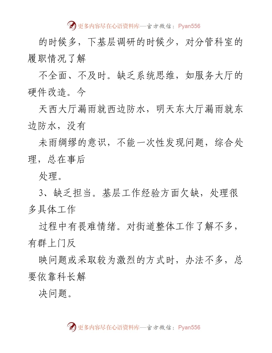 [工作总结] 组织生活会 - 深化工作反思与改进建议报告.docx_第2页