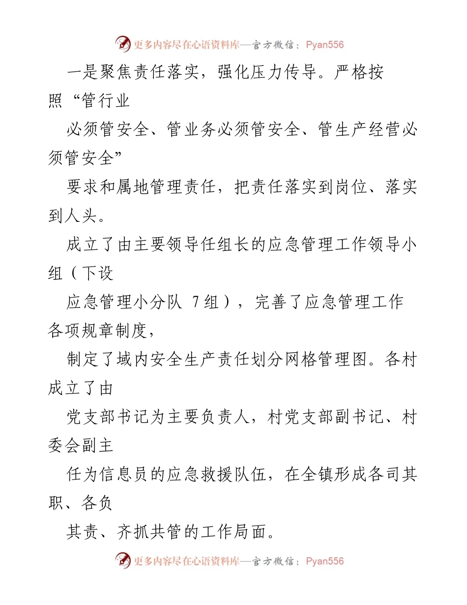 [工作总结] 柏树镇 - 柏树镇安全生产工作进展汇报.docx_第2页