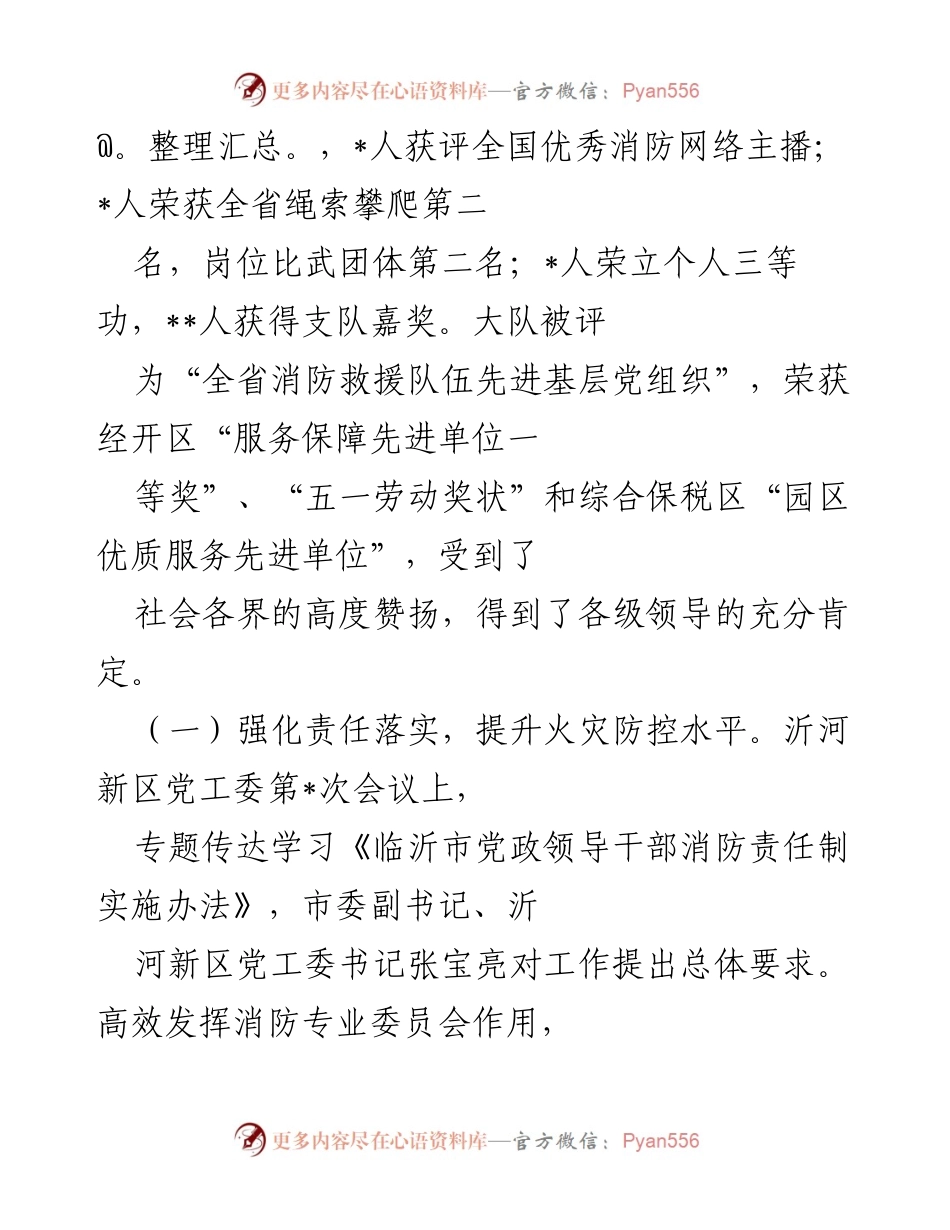 [工作总结] 消防救援大队 - 2022年消防救援大队工作总结与成就报告.docx_第2页