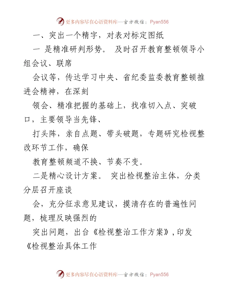 [工作总结] 纪检监察干部教育整顿 - 纪检监察干部队伍自检视整治经验总结.docx_第2页