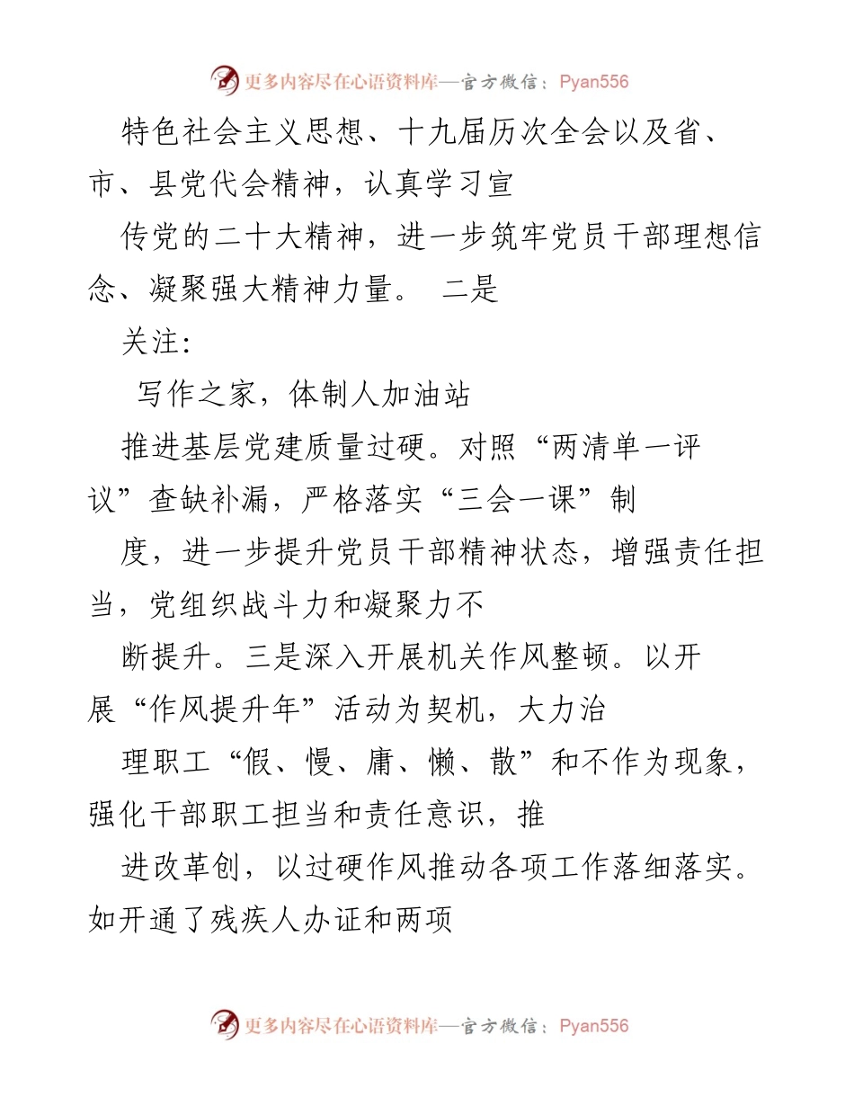 [工作总结] 残联工作 - 2022年工作总结与2023年工作计划.docx_第2页
