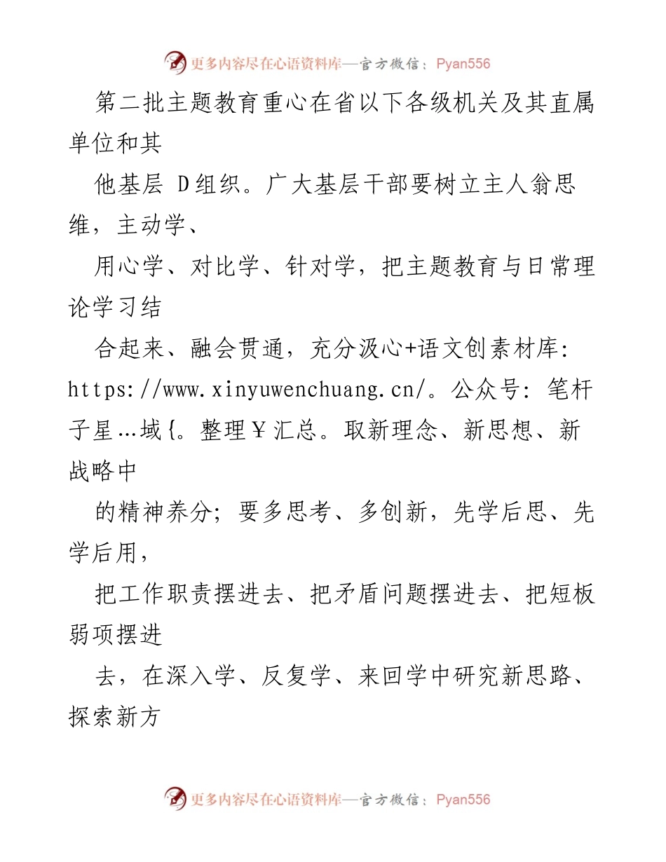 [工作总结] 第二批主题教育 - “沉浸式”推进第二批主题教育的实践与思考.docx_第2页