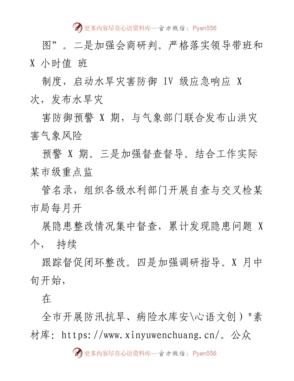 [工作总结] 水利项目推进 - 2023年X某市水利局防洪及水利项目工作总结.docx_第2页