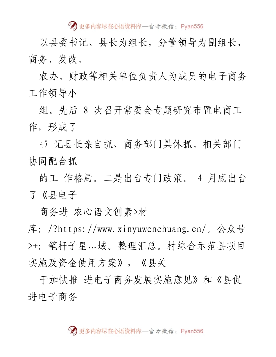 [工作总结] 电子商务进农村综合示范县项目 - 电子商务进农村项目深化改革工作总结.docx_第2页