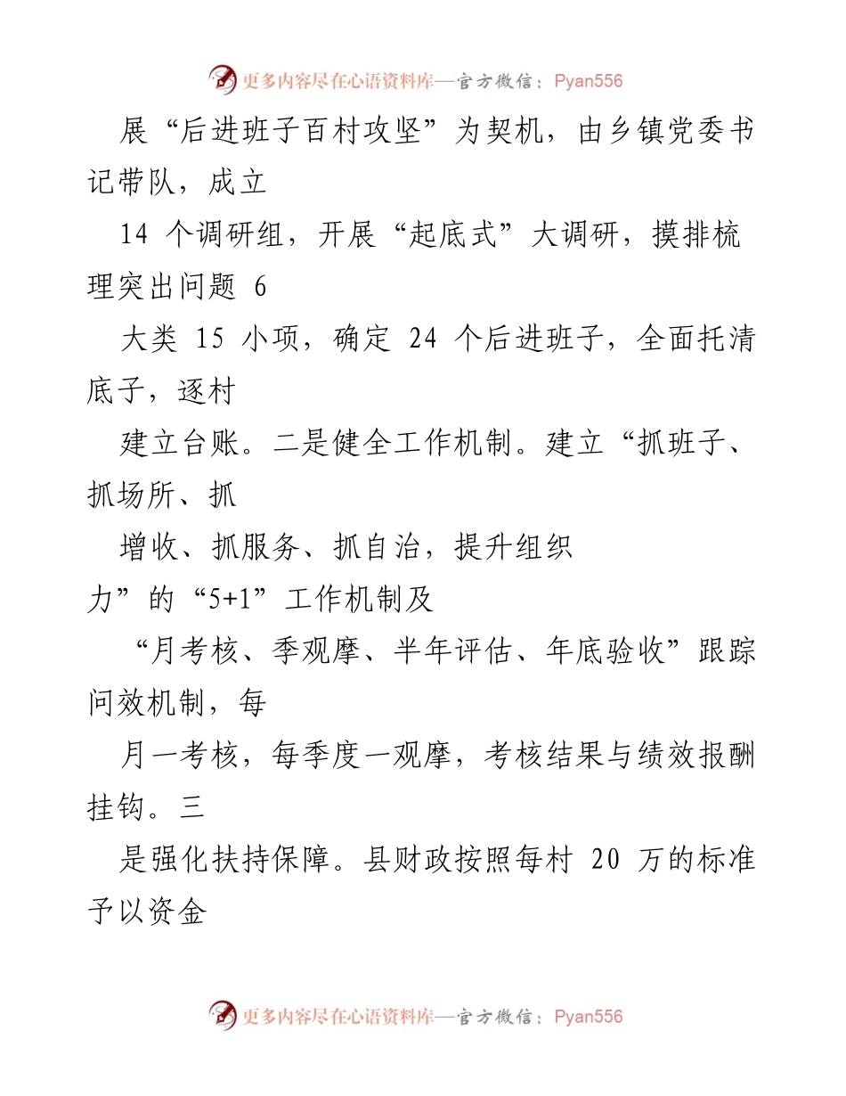 [工作总结] 村级党组织 - 村级党组织“三年行动计划”工作汇报.docx_第2页