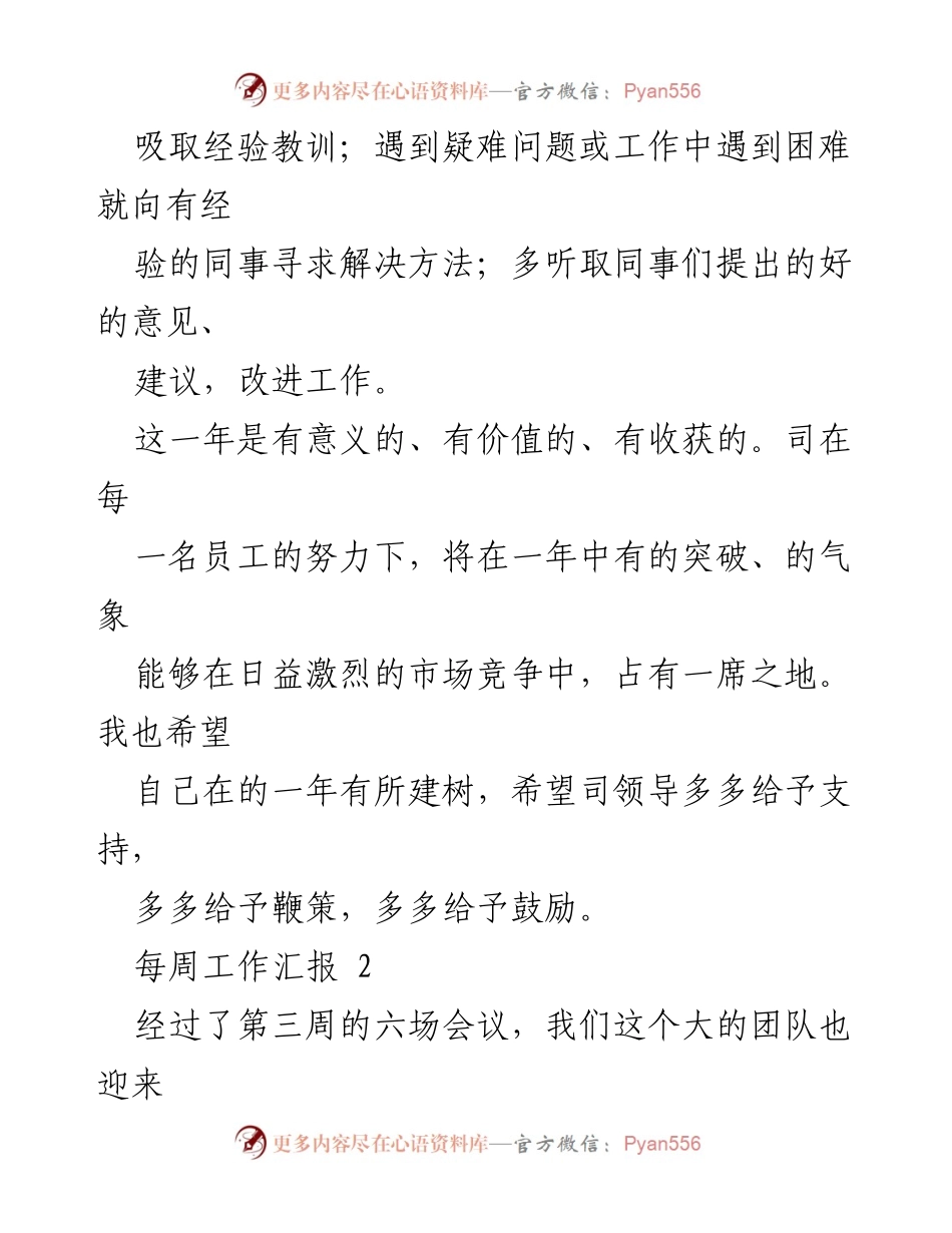 [工作总结] 每周工作汇报 - 本周工作反思与团队凝聚力分析.docx_第2页