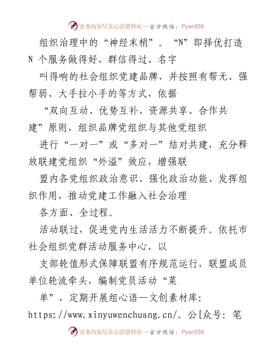 [工作总结] 社会组织党建联盟 - 促进社会组织党建联盟建设与发展工作总结.docx_第2页