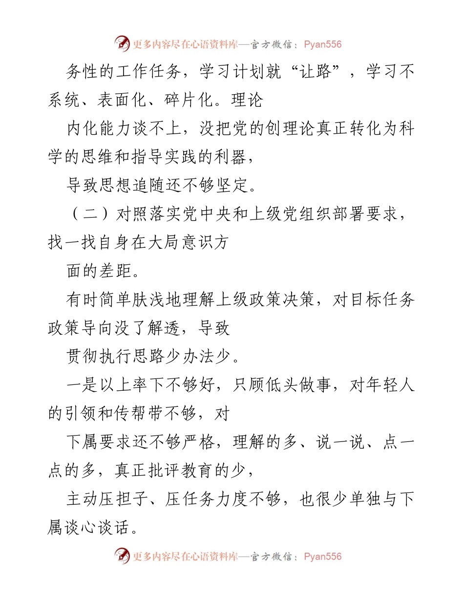 [工作总结] 组织学习 - 深入检视支部政治功能与组织力问题的工作总结.docx_第2页