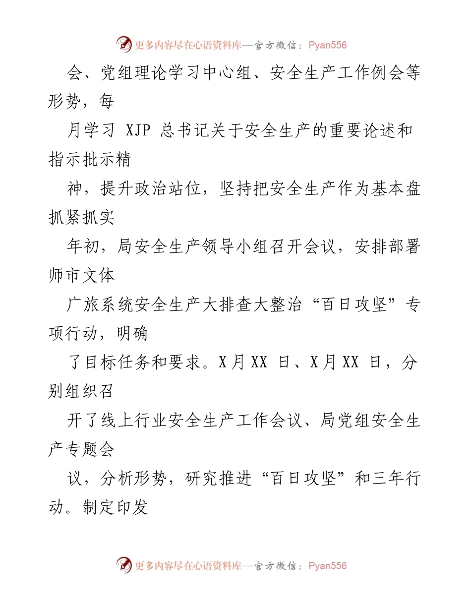 [工作总结] 第一季度 - 2022年X局安全生产工作情况总结.docx_第2页
