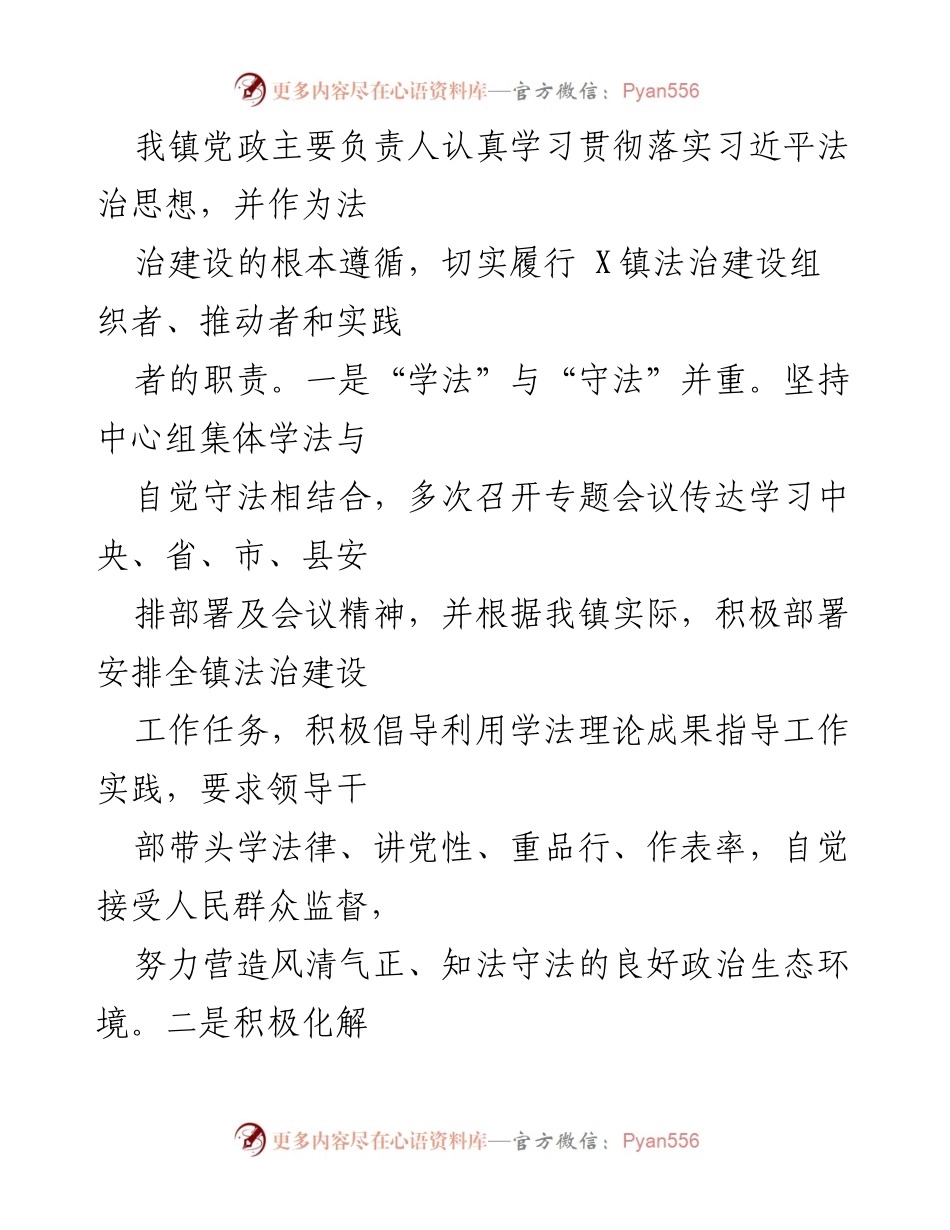 [工作总结] 法治政府建设 - X镇法治政府建设整改情况报告.docx_第2页