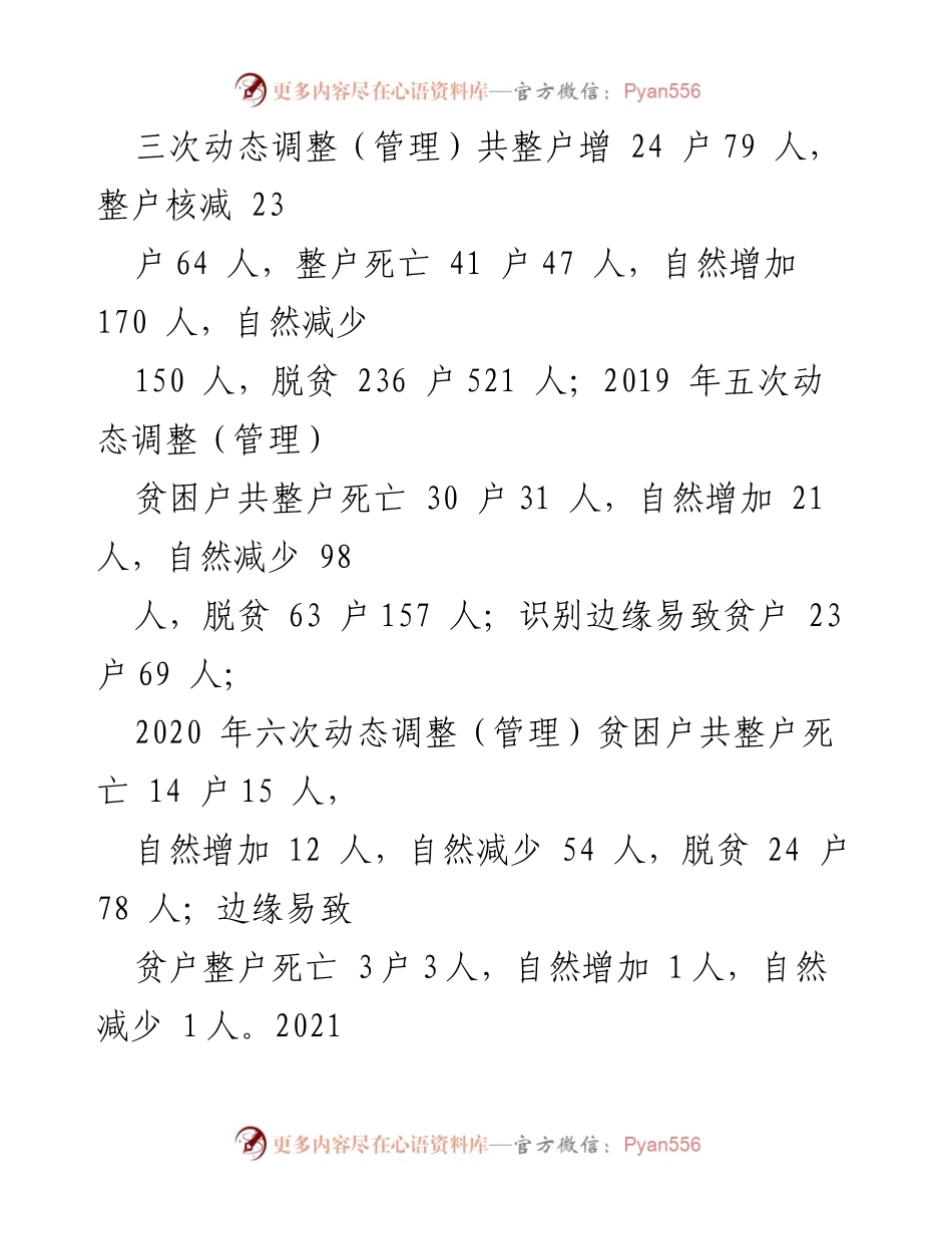 [工作总结] 脱贫攻坚 - 2021年脱贫攻坚工作总结与动态调整情况报告.docx_第2页