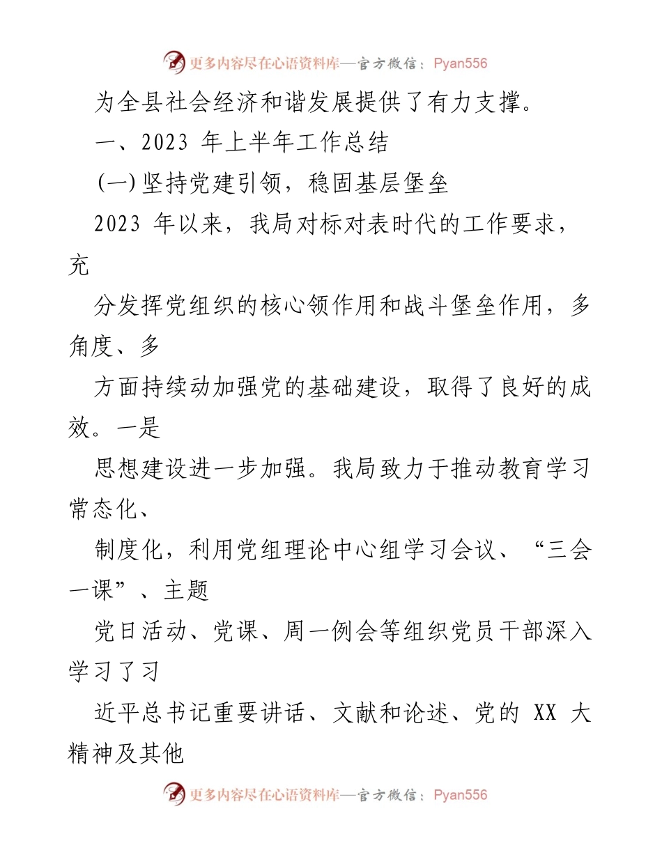 [工作总结] 自然资源局 - 2023年上半年工作总结及下半年工作计划.docx_第2页