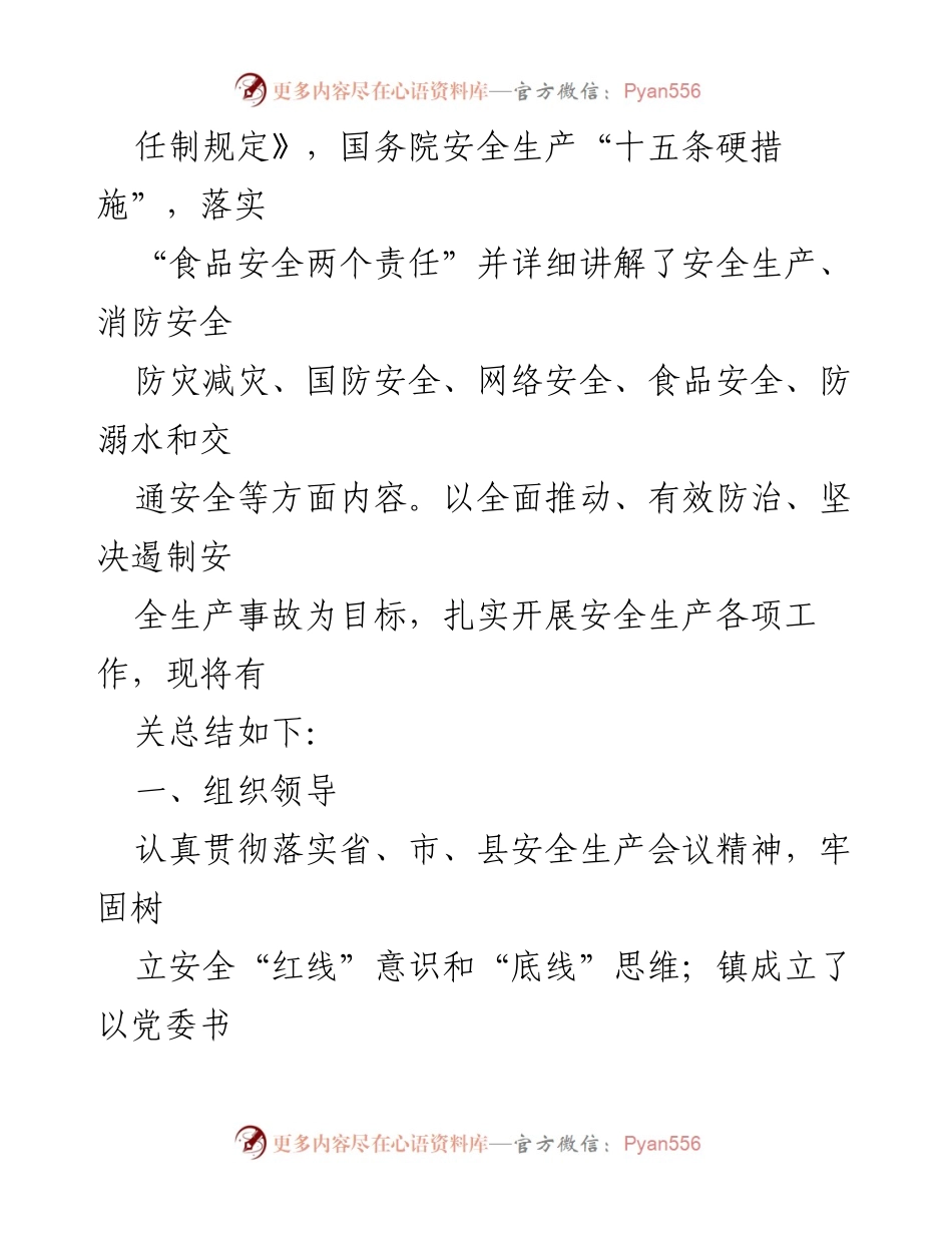 [工作总结] 镇安全生产工作 - 2023年上半年安全生产工作总结及下半年工作计划.docx_第2页