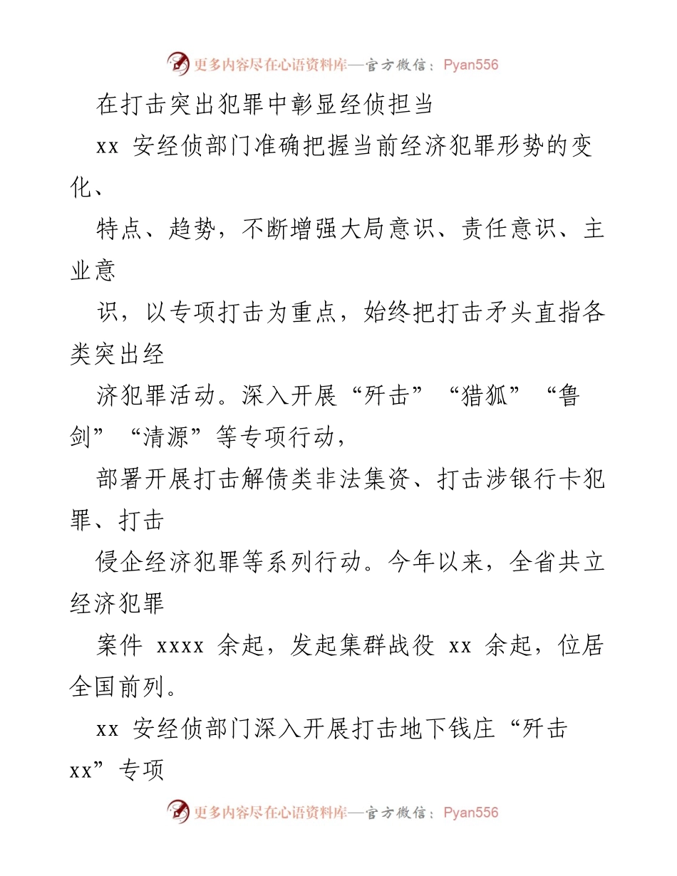 [工作总结] 经侦部门经验交流 - 现代化建设助力经济高质量发展.docx_第2页