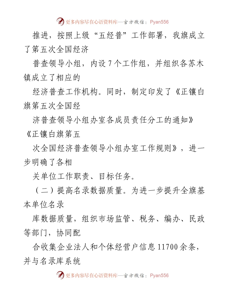 [工作总结] 经济普查 - 第五次全国经济普查工作情况汇报.docx_第2页