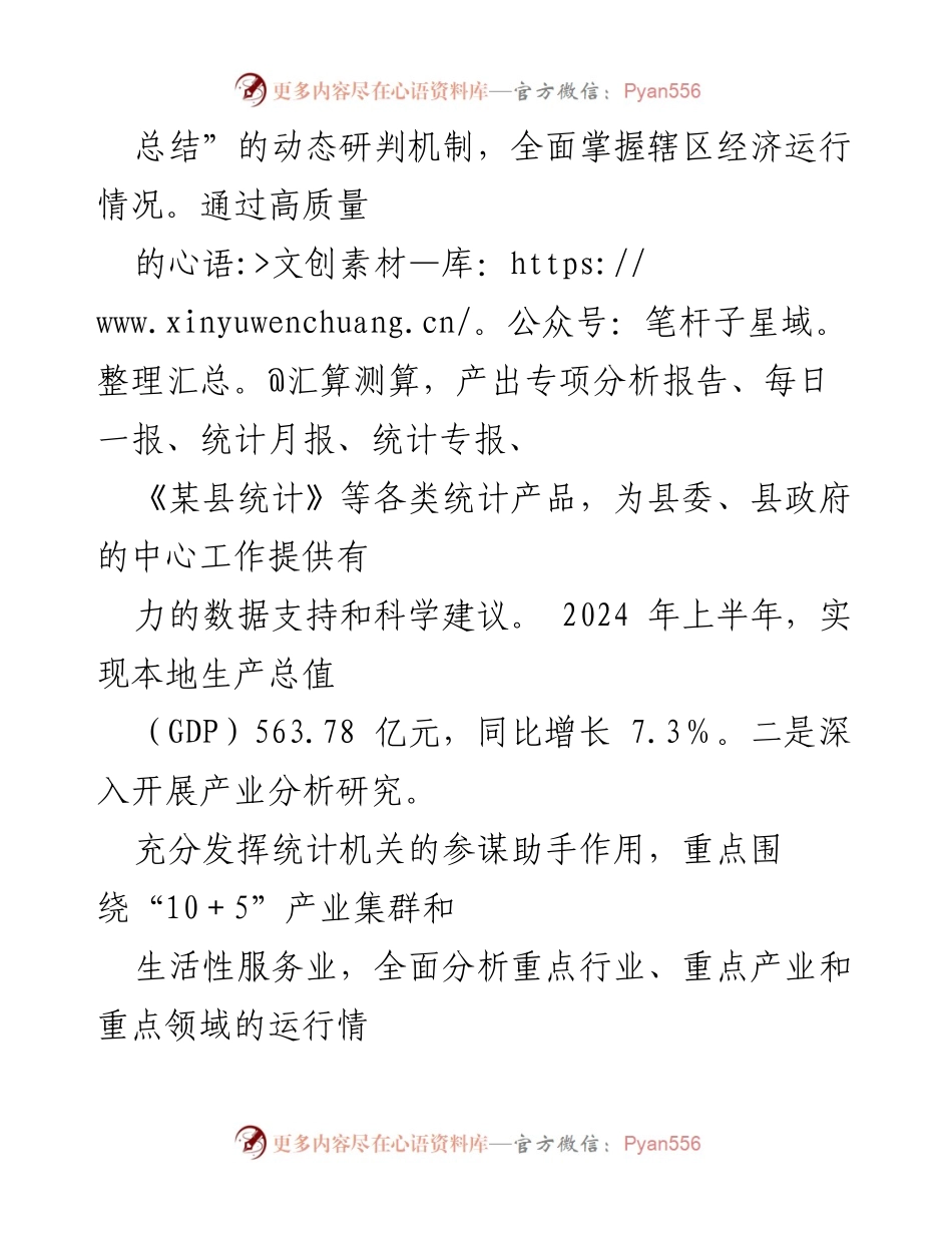 [工作总结] 统计局 - 2024年三季度统计工作成效与提升总结.docx_第2页