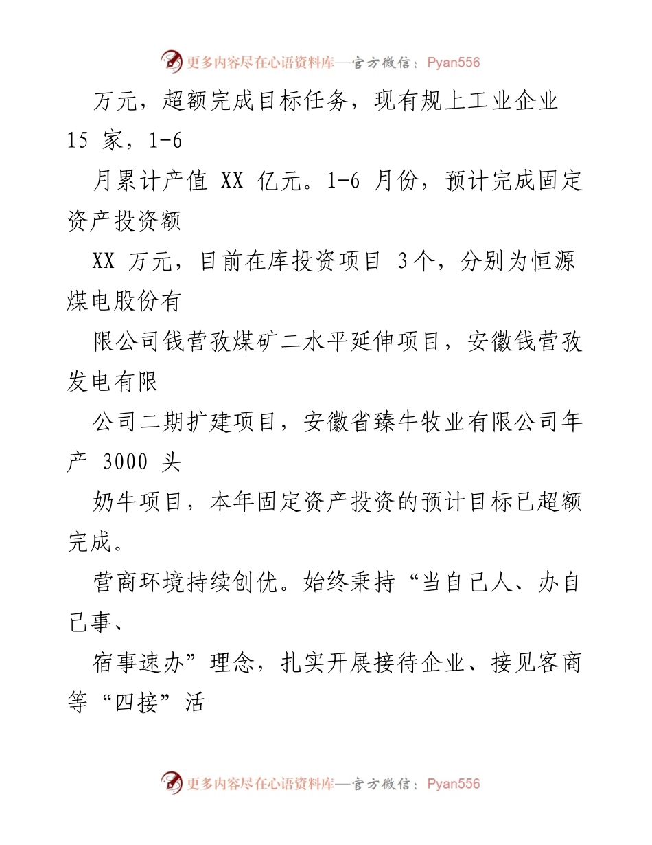 [工作总结] 镇政府 - 2023年上半年工作总结与下半年规划.docx_第2页