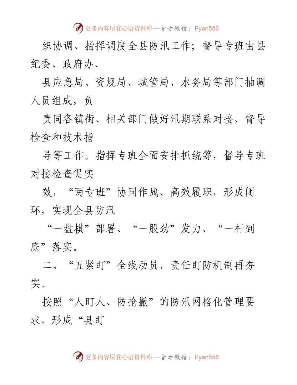 [工作总结] 防汛工作 - 创新大防汛“六项机制”经验汇报.docx_第2页