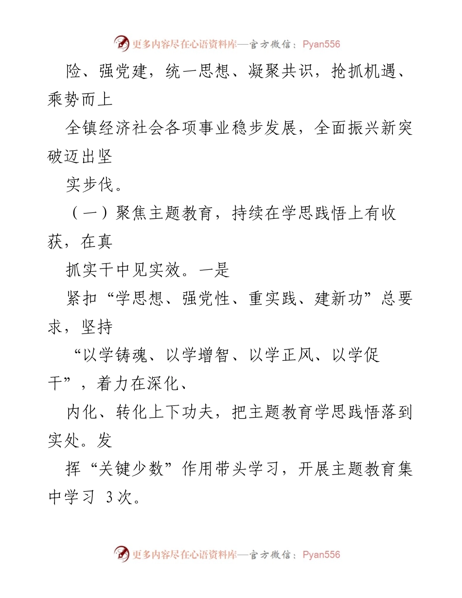 [工作报告] 乡镇党委 - 2023年乡镇党委工作总结与发展规划.docx_第2页