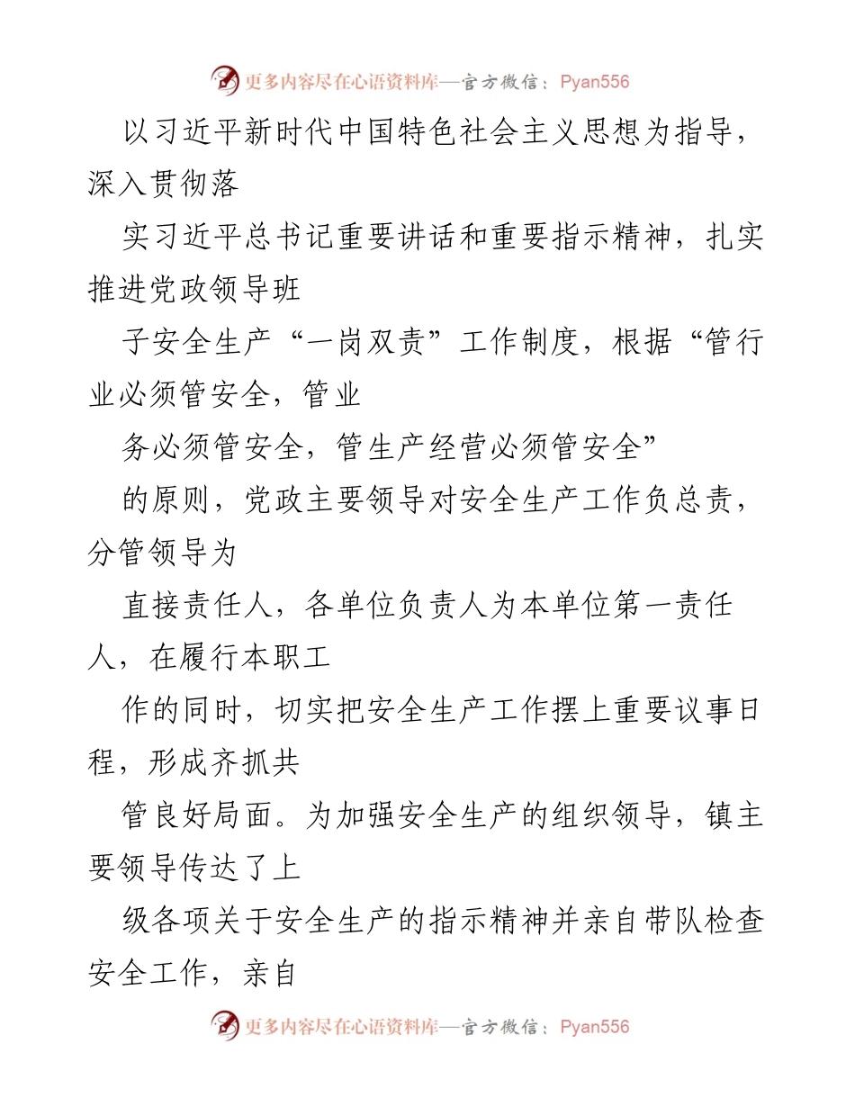 [工作总结] 镇安全生产工作 - XX镇2023年安全生产工作总结报告.docx_第2页