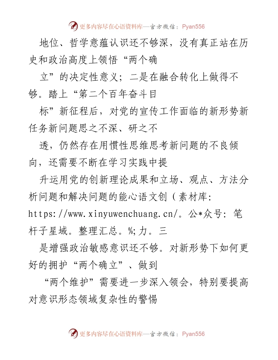 [工作总结] 领导干部民主生活会 - 2022年度领导干部自我剖析与整改措施总结.docx_第2页