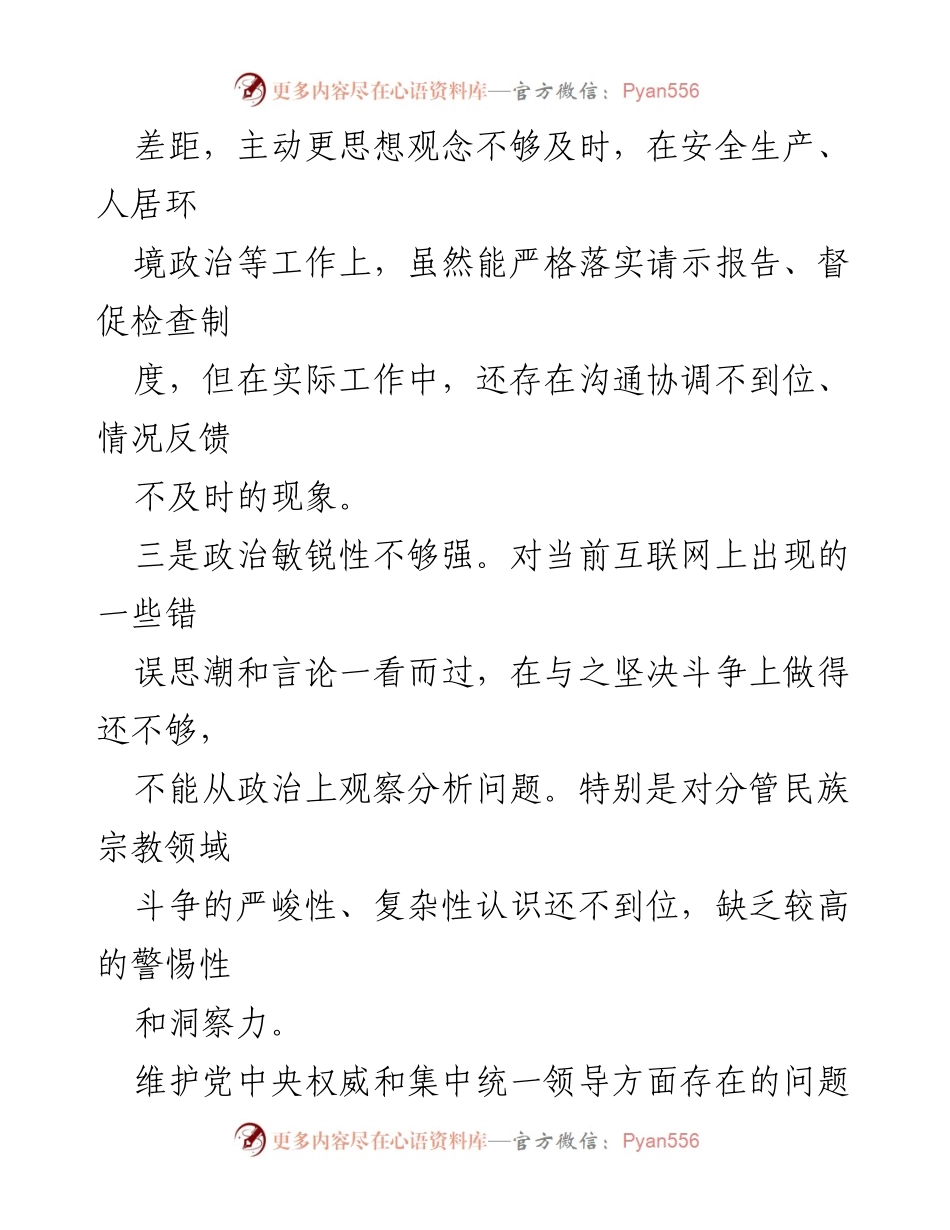 [工作总结] 维护党中央权威 - 2024年维护党中央权威和集中统一领导问题清单总结.docx_第2页