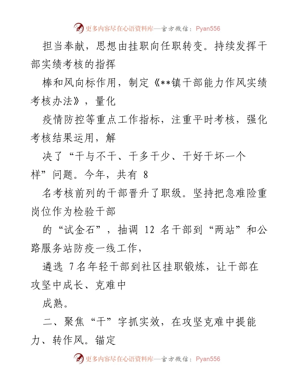 [工作总结] 镇党委能力作风建设年活动 - 镇党委能力作风建设年活动工作汇报.docx_第2页