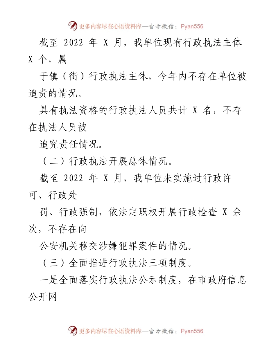 [工作总结] 行政执法 - XXX 镇2022年行政执法工作总结.docx_第2页