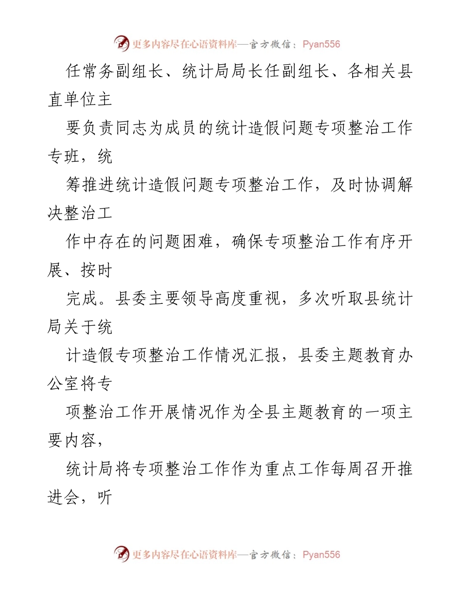 [工作总结] 统计造假专项整治 - 统计造假问题专项整治工作情况报告.docx_第2页