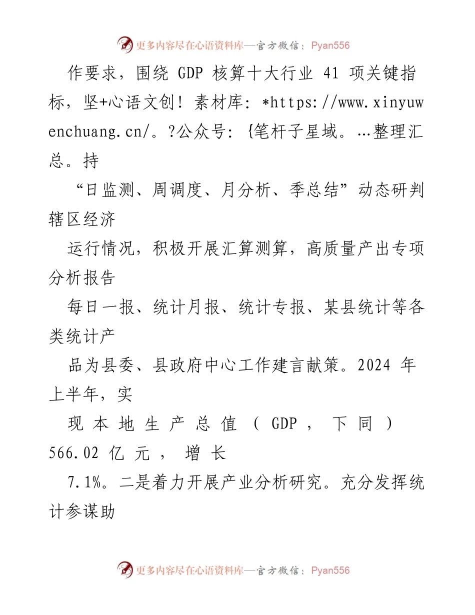 [工作总结] 统计局 - 2024年上半年工作总结与下半年工作计划_1.docx_第2页