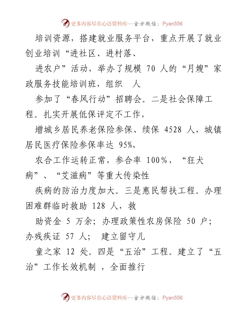 [工作总结] 脱贫攻坚与社会民生工程 - 加强脱贫攻坚与社会保障，促进农村经济发展与安全稳定.docx_第2页