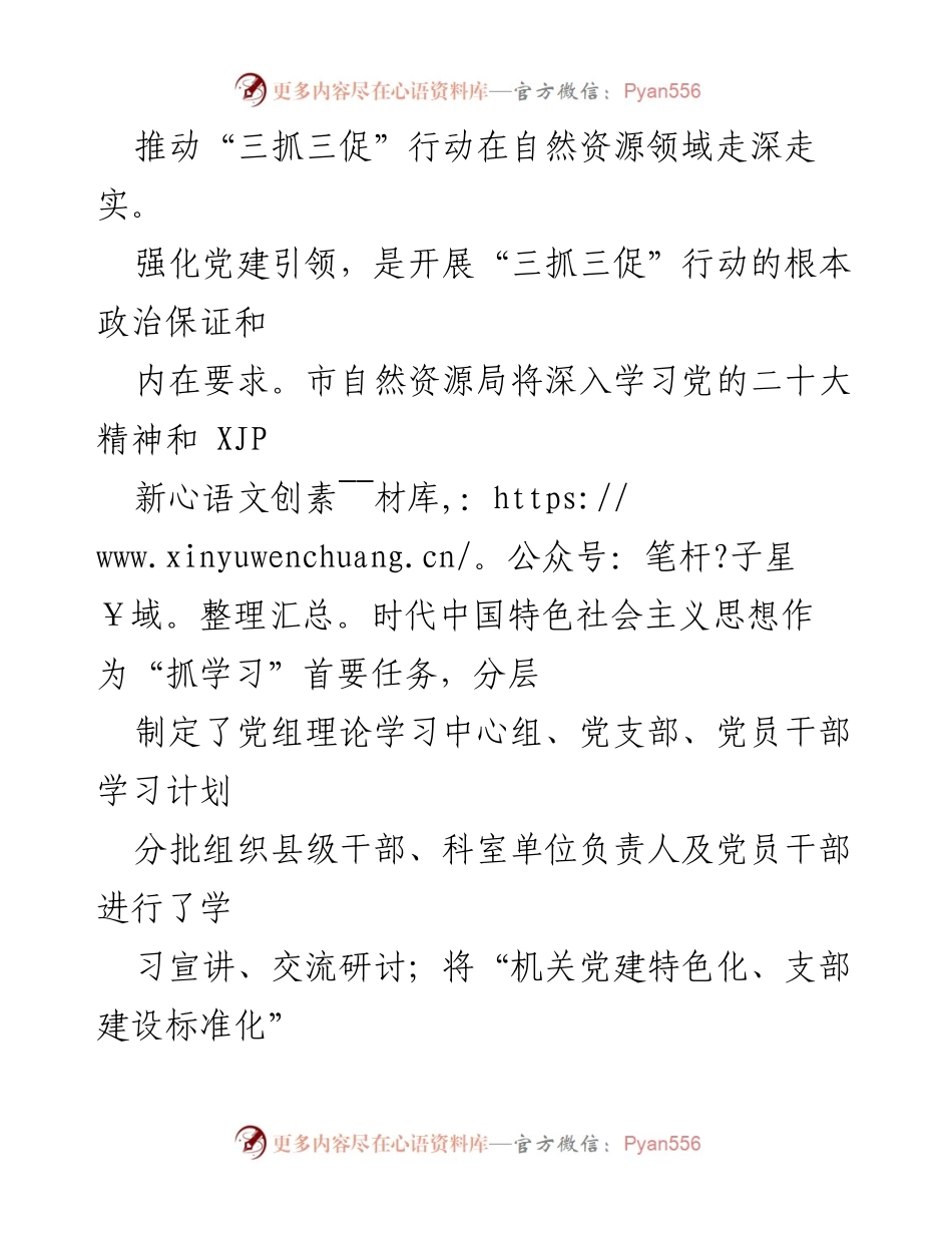 [工作总结] 自然资源局 - 强化党建引领，推动“三抓三促”行动优化营商环境.docx_第2页