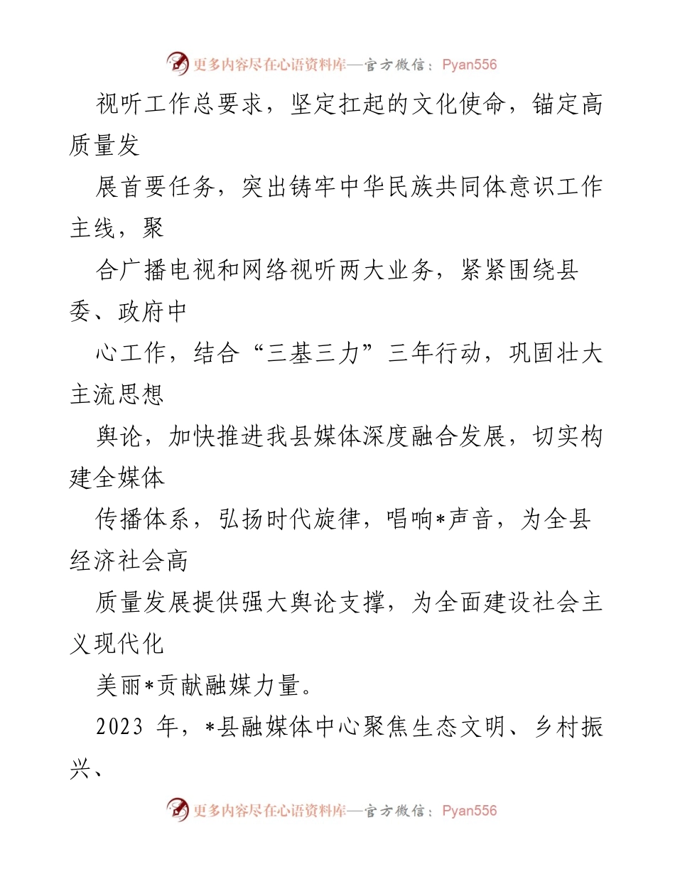 [工作总结] 融媒体中心 - 网络视听业务工作情况汇报.docx_第2页