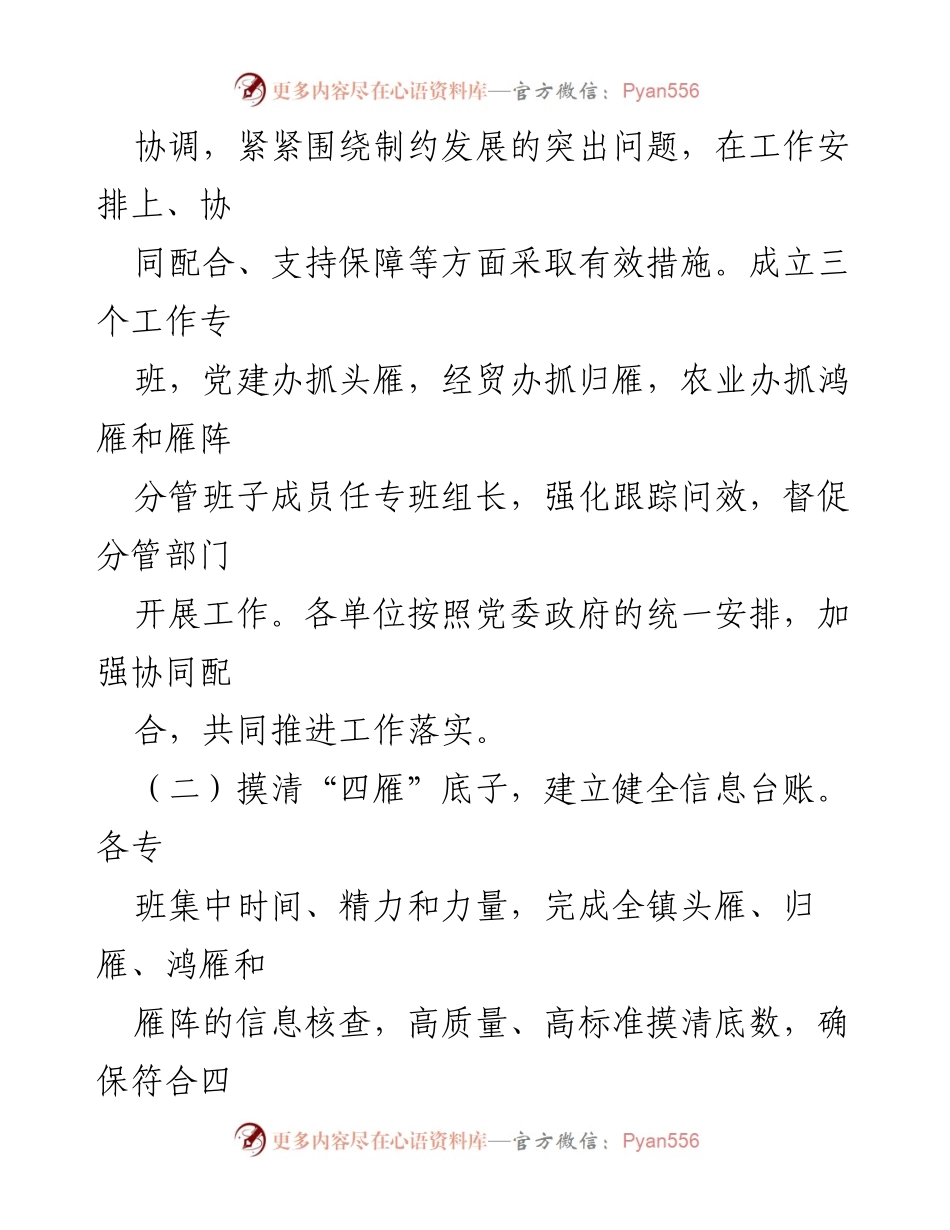 [工作总结] 镇乡第一季度 - 2023年“四雁工程”工作总结报告.docx_第2页