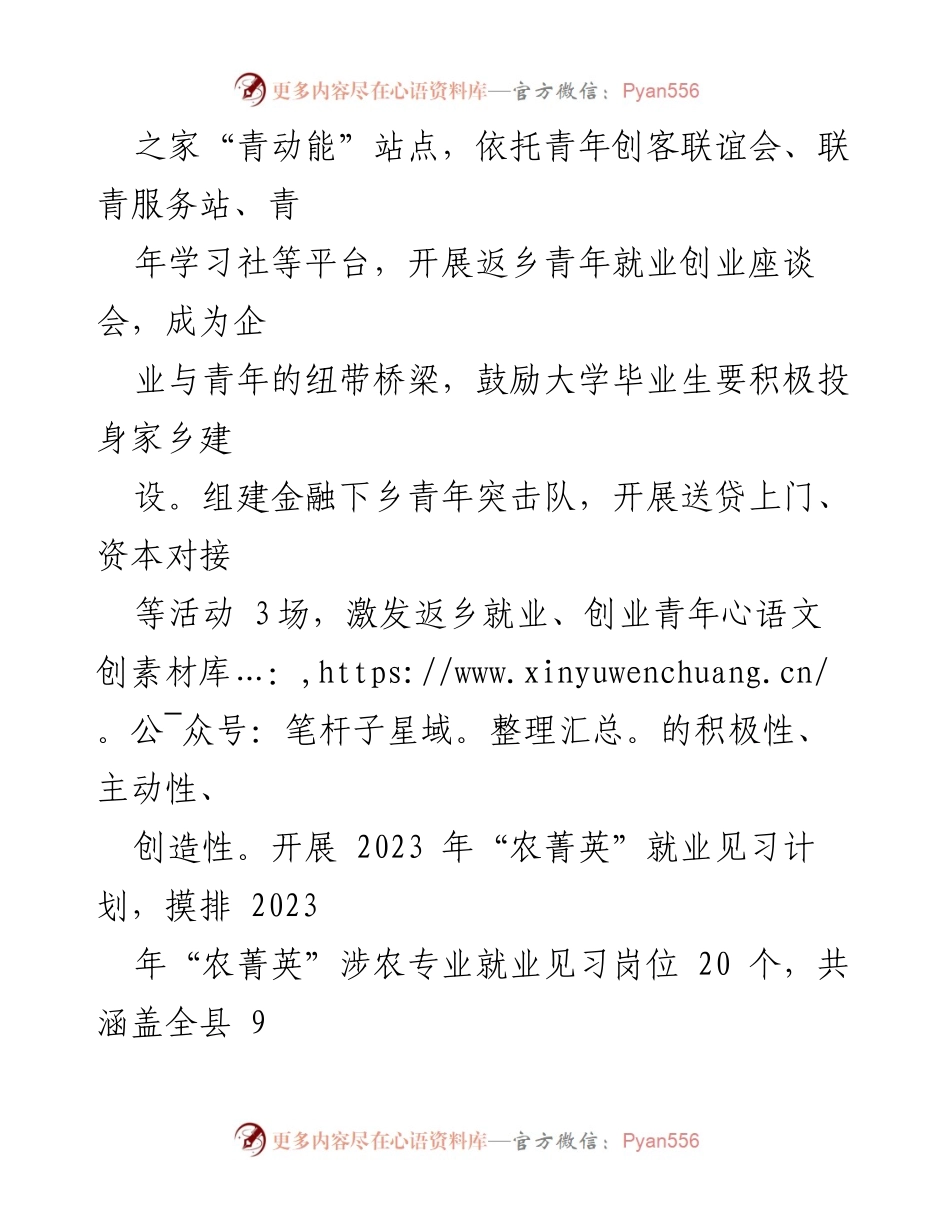 [工作总结] 青年发展部 - 乡村振兴工作总结与反思.docx_第2页